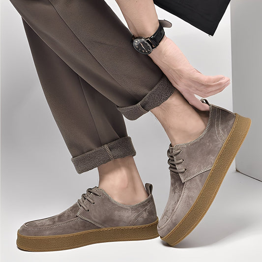 Sylvan - Pánské elegantní semišové boty s nízkou podrážkou