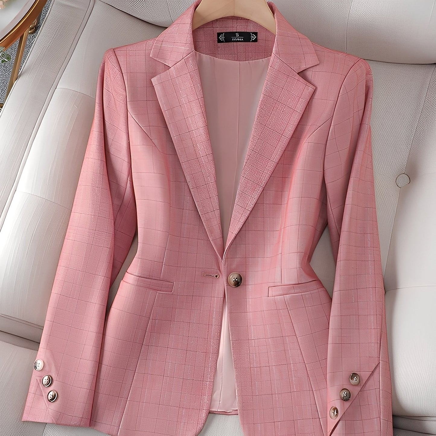 Claudia - Moderní kostkované sako pro ženy