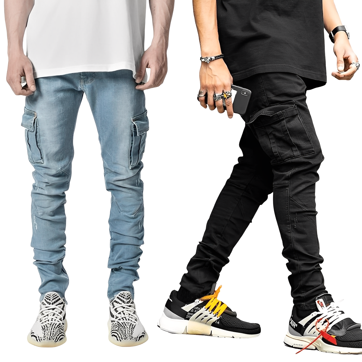 Morgan - Volné pánské džíny s více kapsami