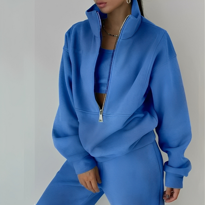 Mélissa - Sada dvou kusů oversize pohodlná z teplákoviny