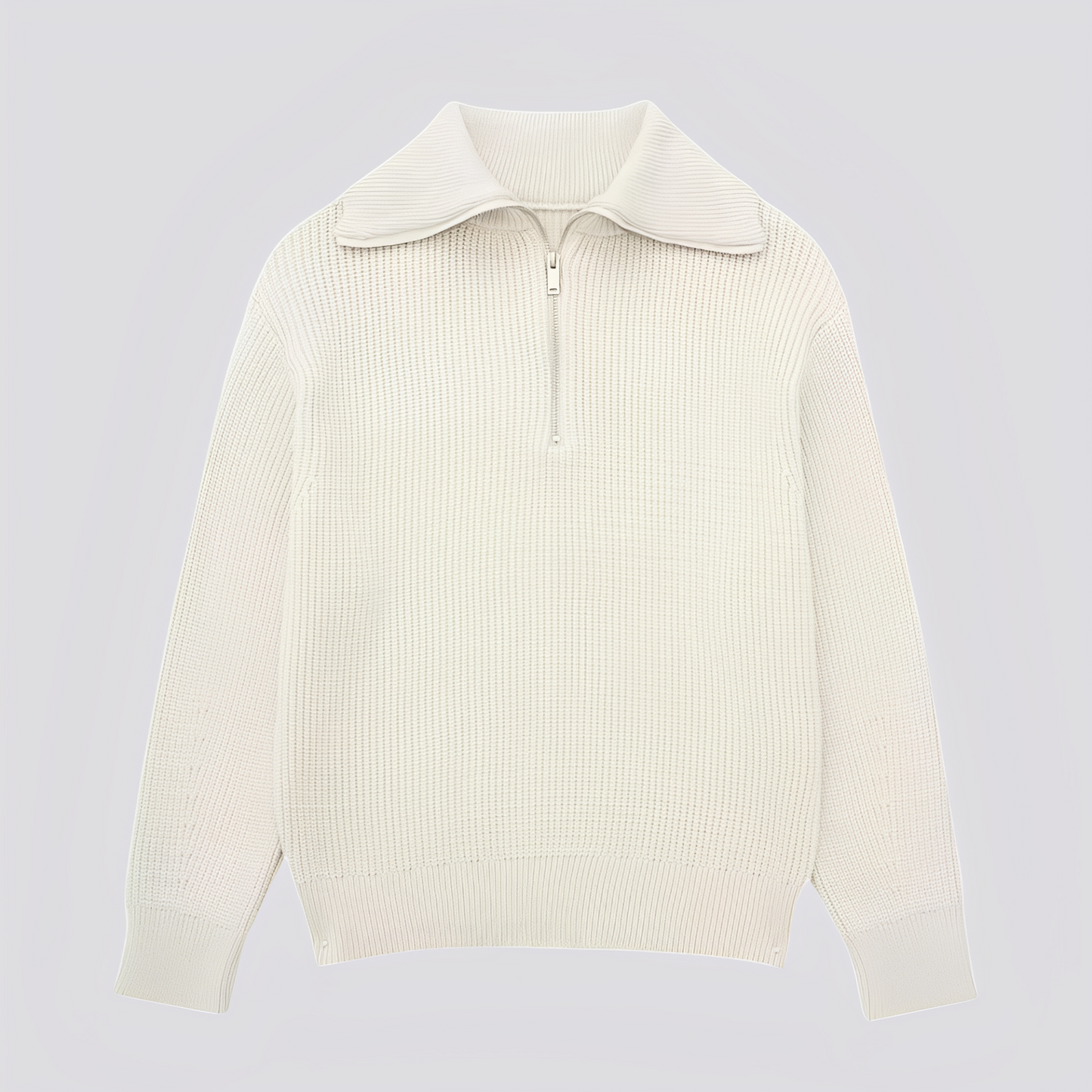 Christine - Stylový pruhovaný svetr se zipem pro ženy