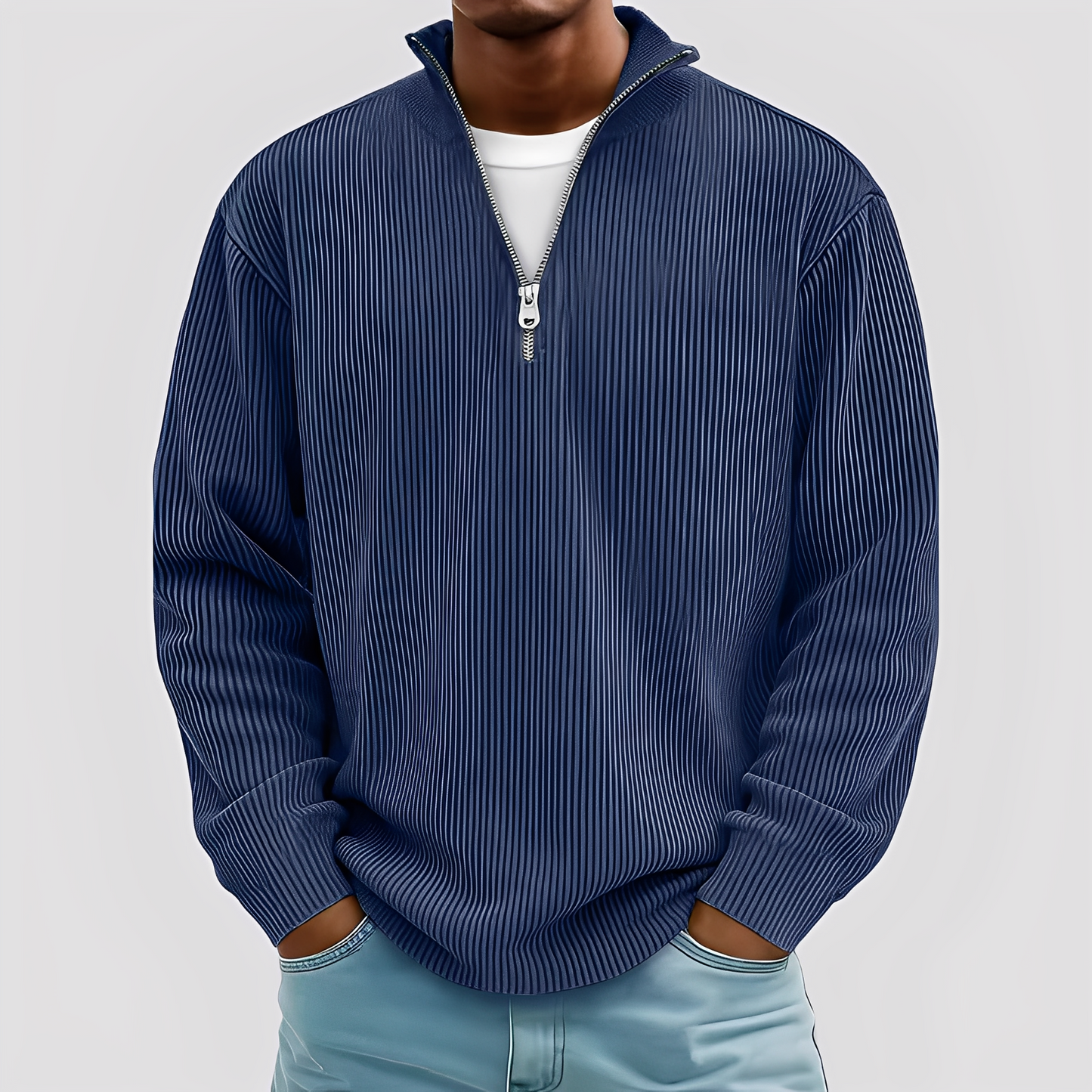 Henry - Současný, pohodlný, pánský teplý svetr