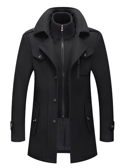 Philip - Moderní pánský kabát s kapsami
