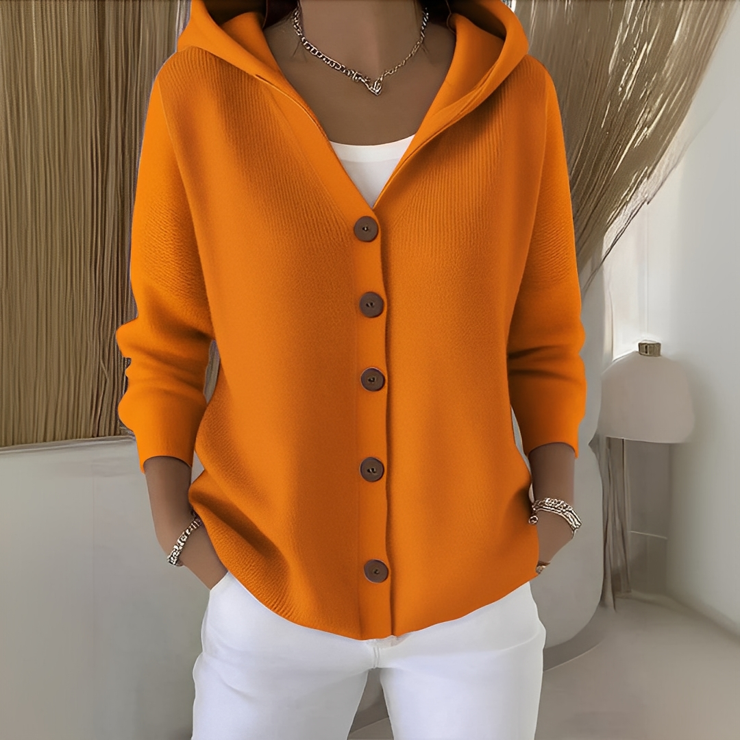 Orianne - Dámský bavlněný kardigan s dlouhými rukávy