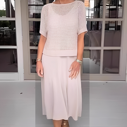 Almera - Dámská pletená souprava saka a sukně