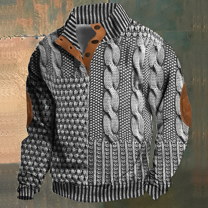 Nazaire - Pánský svetr s 3D vzorem