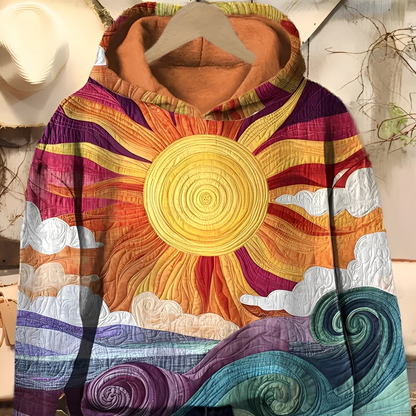 Vérène - Dámská mikina s kapucí a vintage potiskem