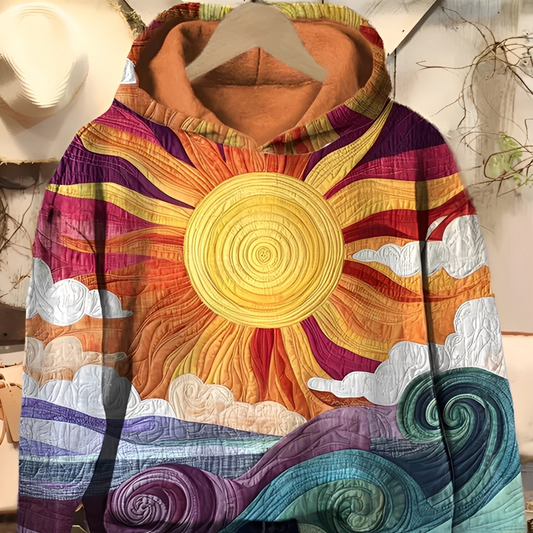 Vérène - Dámská mikina s kapucí a vintage potiskem