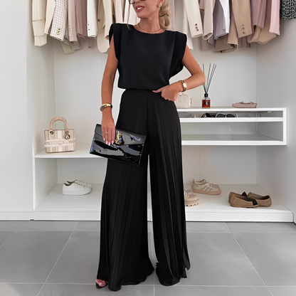 Adèlese - Stylový top a kalhoty pro ženy komplet