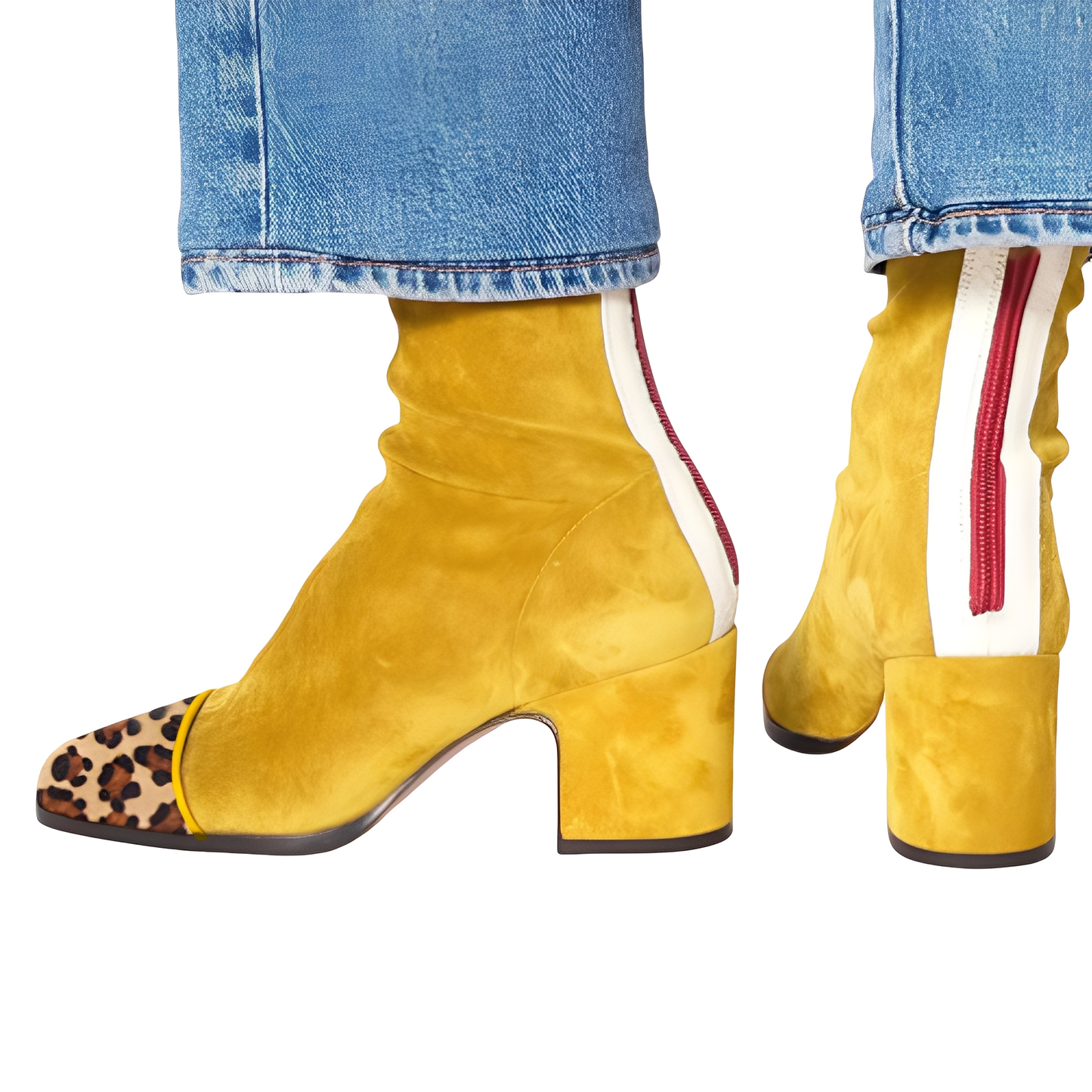 Juliana - Elegantní kotníkové boty s blokovým podpatkem pro ženy