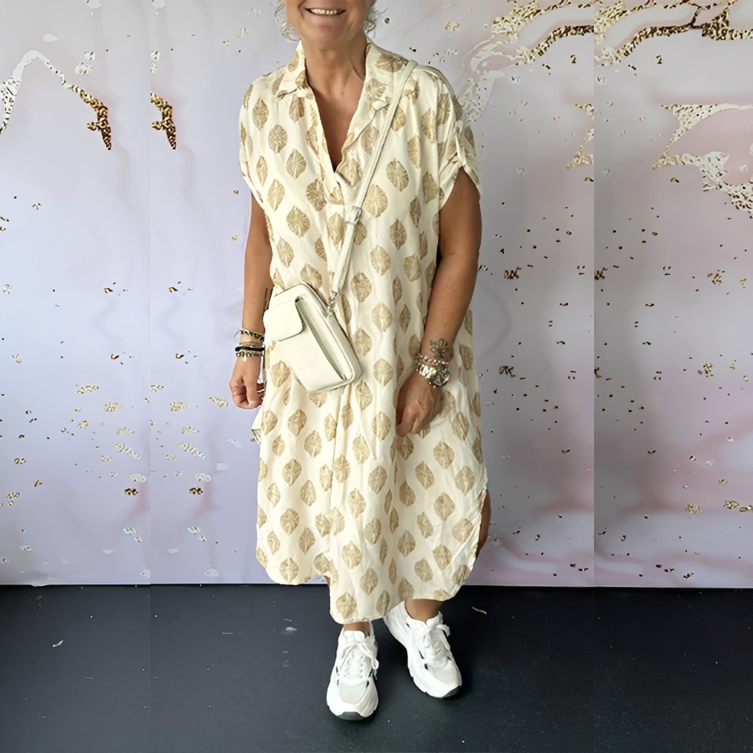 Xandra - Volné elegantní šaty z jedle pro ženy