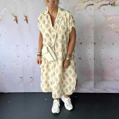 Xandra - Volné elegantní šaty z jedle pro ženy