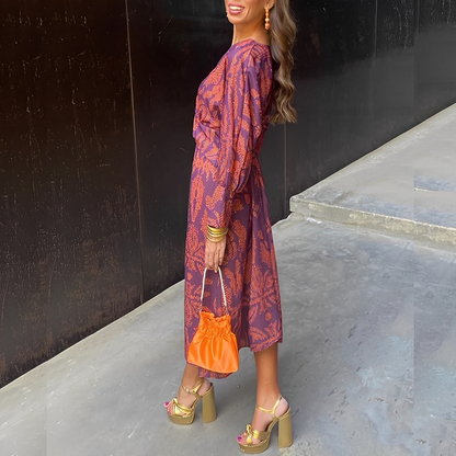 Louna - Šik šaty s výstřihem do V pro ženy