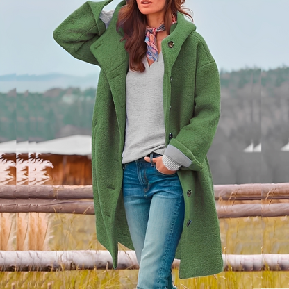 Amalie - Dámský zimní kabát v ležérním stylu