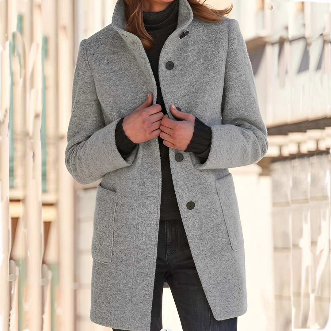 Tatienne - Dlouhý zimní stylový kabát pro ženy