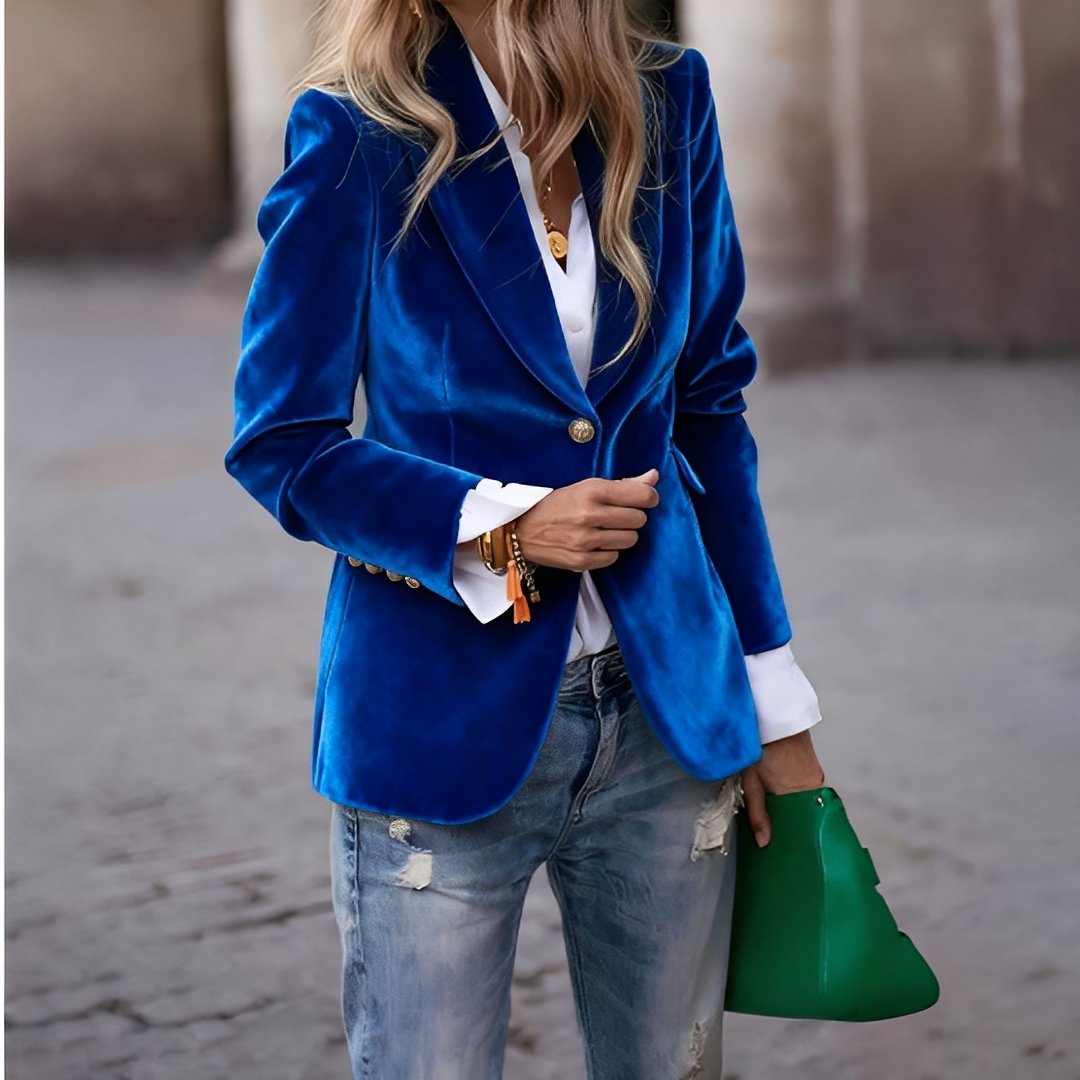 Lyliane - Tradiční pohodlná bunda s knoflíky pro ženy