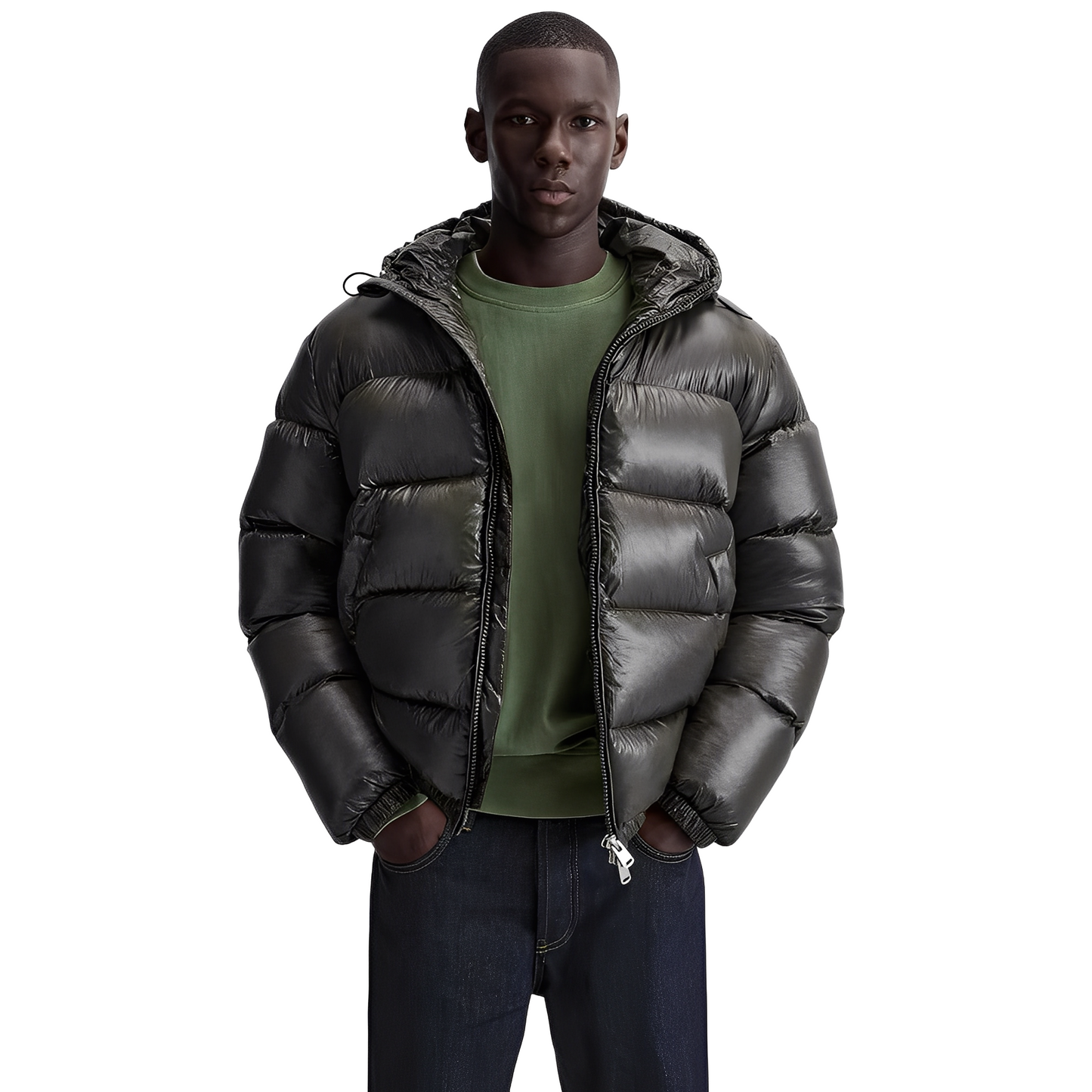 Darrel - Trendy dámská péřová bunda s kapucí