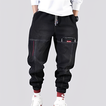 Victor - Stylové a pohodlné džíny s elastickými manžetami pro muže