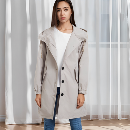 Vivyan - Dámská bunda odolná vůči vodě s kapucí