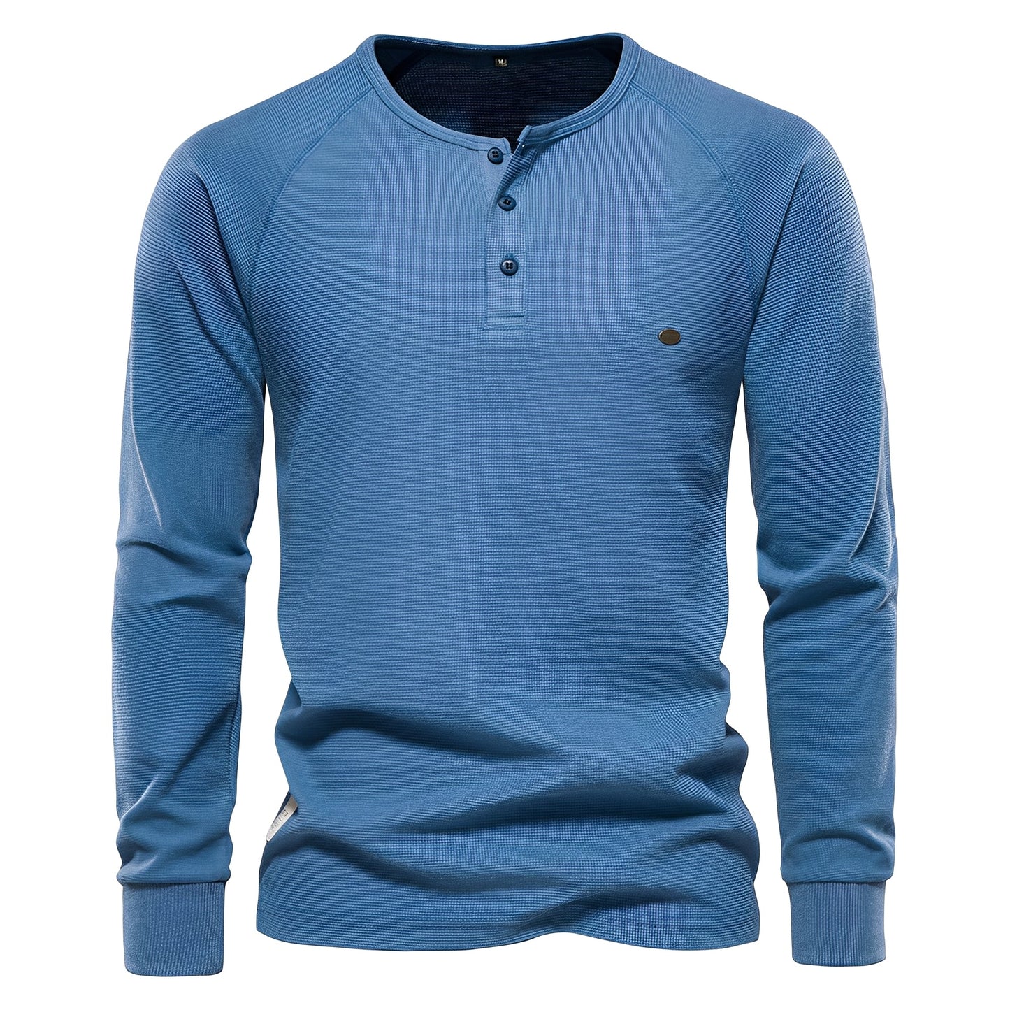 Joachim - Pánská vaflová košile s dlouhým rukávem