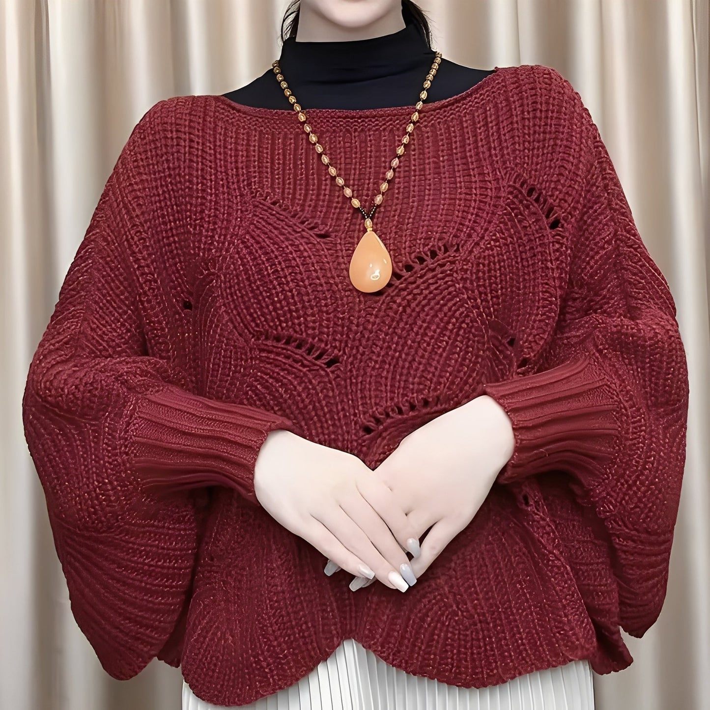 Celestine - Dámský termo svetr s netopýřími rukávy