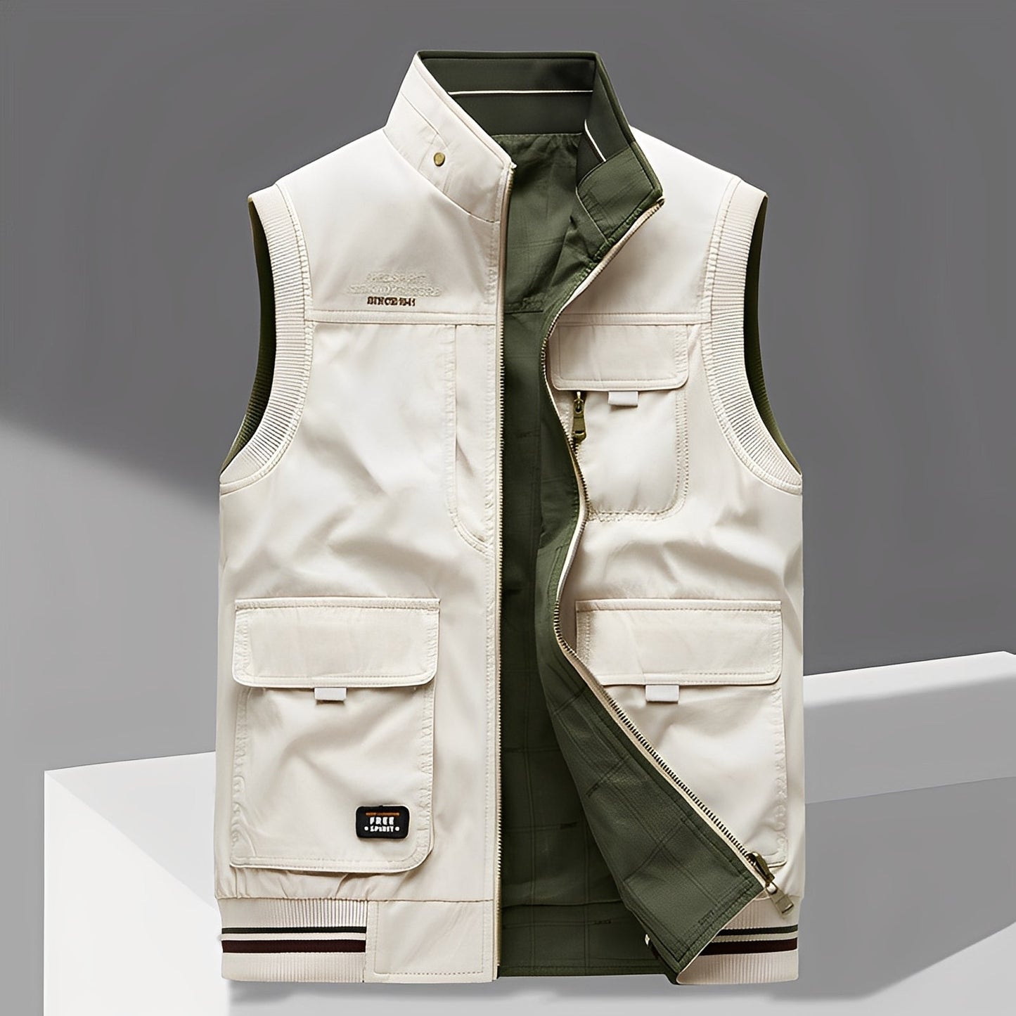 Géraud - Luxusní pánská vesta s více kapsami