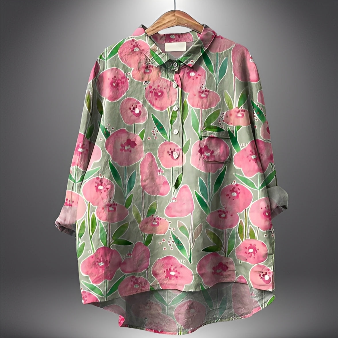 Garance - Tradiční dámská halenka s dlouhými rukávy