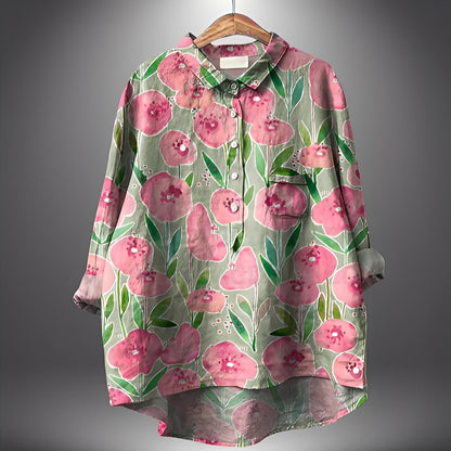 Garance - Tradiční dámská halenka s dlouhými rukávy