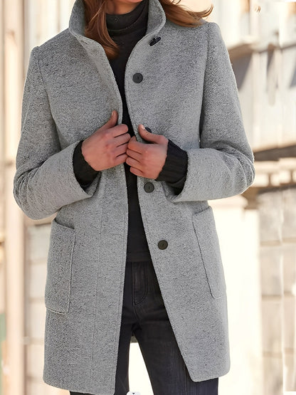 Julissa - Dámský zimní kabát s kapsou, která udržuje teplo