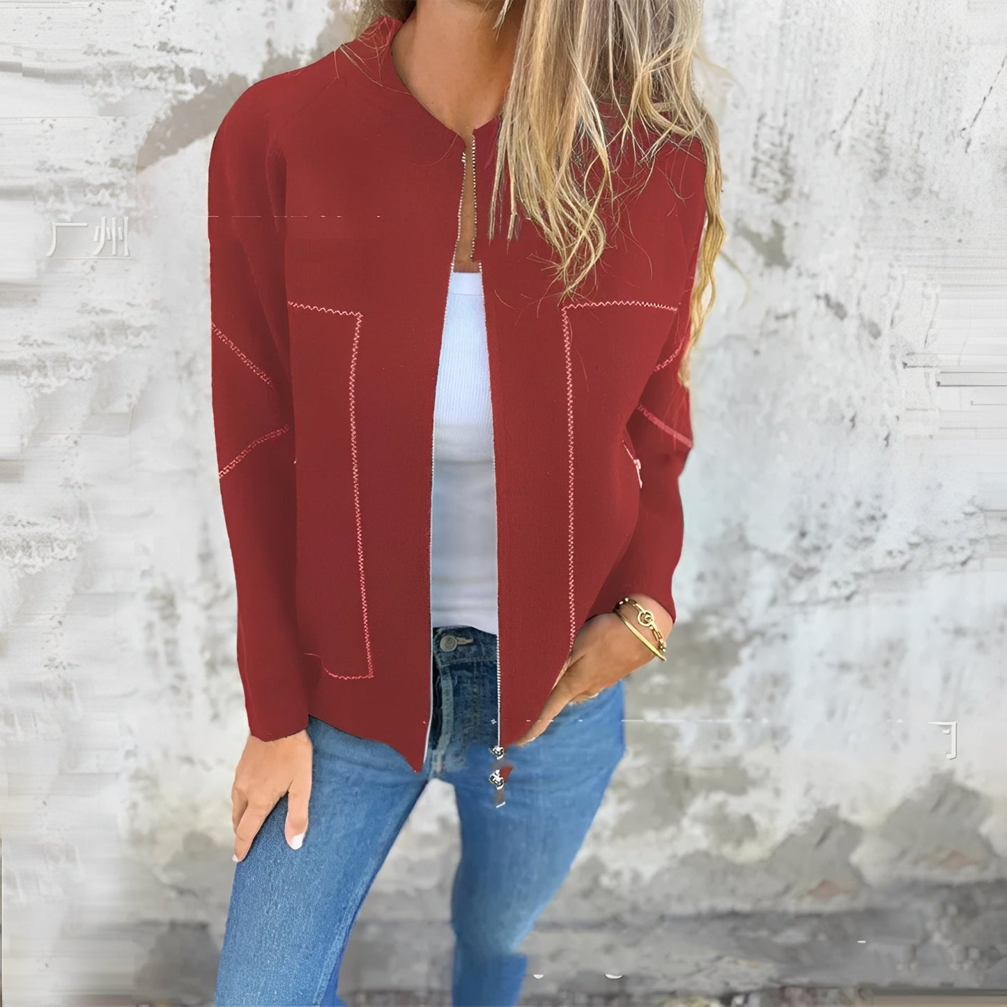 Chelsea - Dámská elegantní bunda na zip