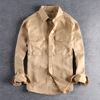 Aamiro - Pohodlná pánská košile s dlouhým rukávem