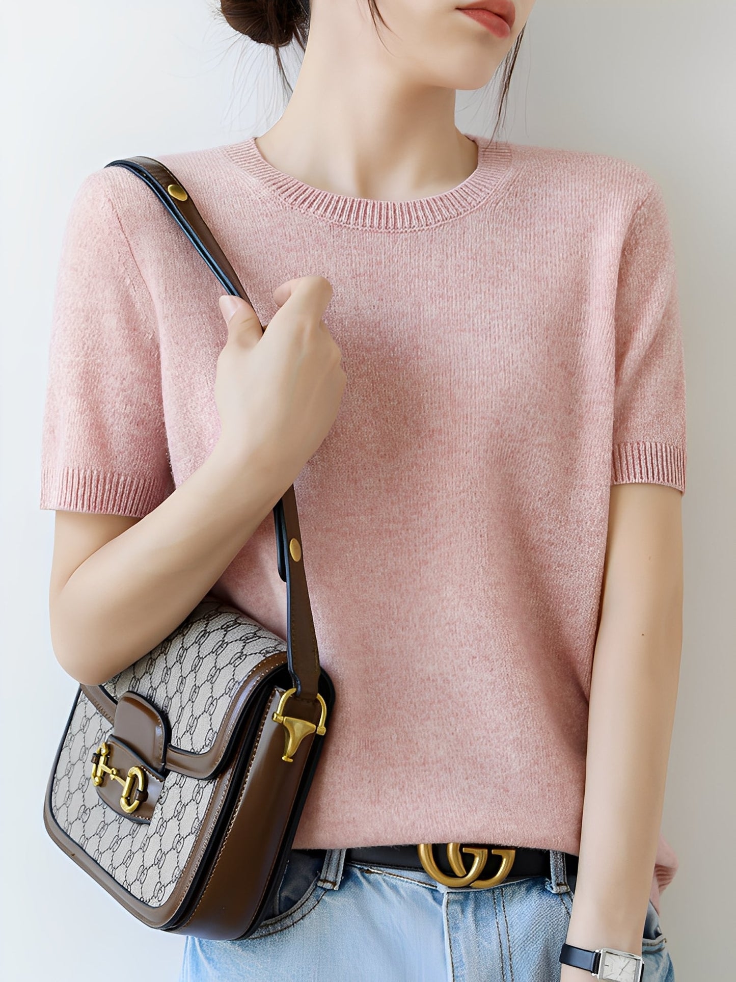 Blandine - Dámský svetr s krátkými rukávy