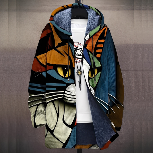 Antonny - Umělecký tištěný kabát pro muže