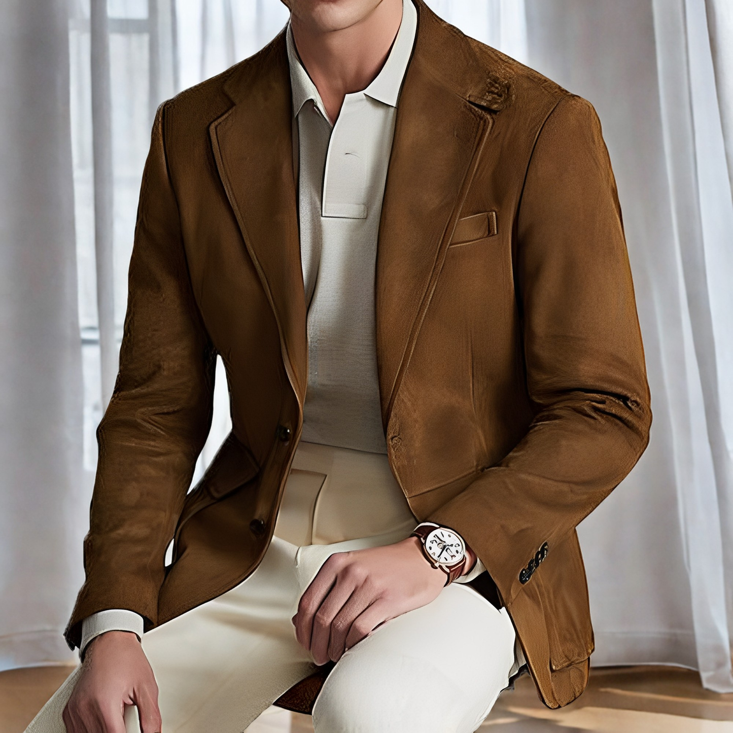 Daniel - Pánské formální sako s dvouřadými knoflíky