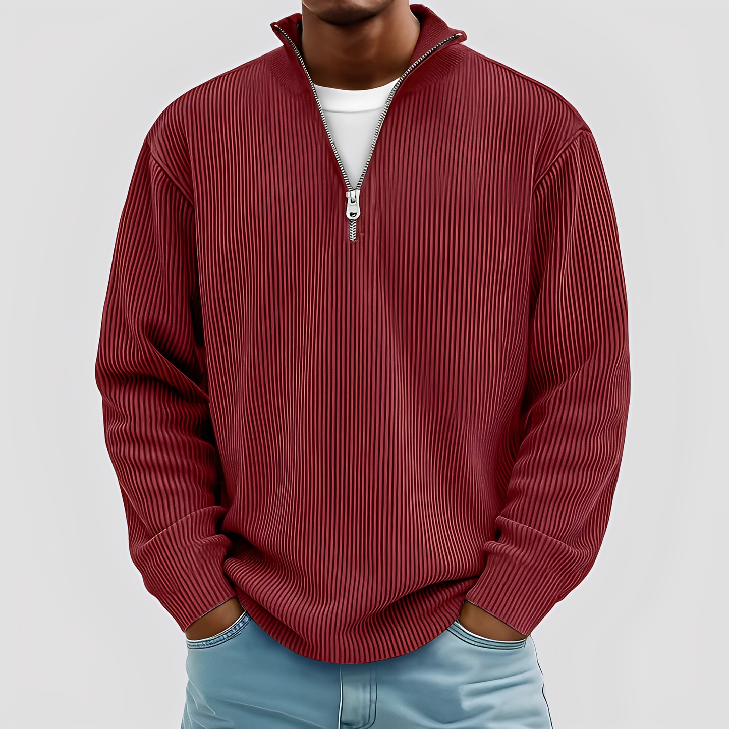 Henry - Současný, pohodlný, pánský teplý svetr