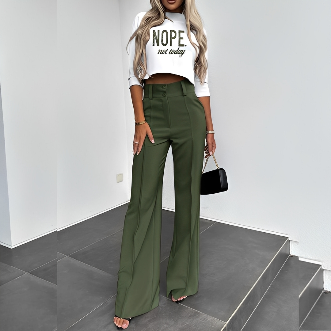 Mélisande - Moderní dámský top a kalhoty