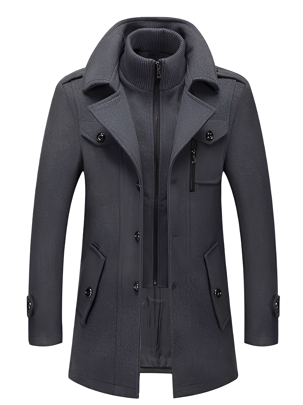 Philip - Moderní pánský kabát s kapsami