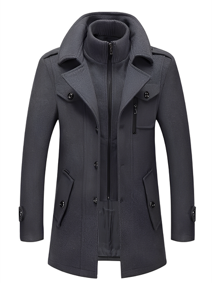 Philip - Moderní pánský kabát s kapsami