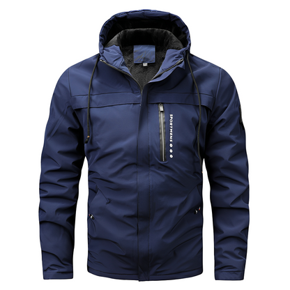 Karl - Pánská univerzální fleecová bunda s kapucí