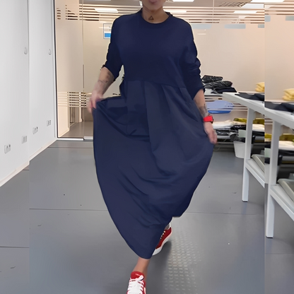 Gisèle - Dámské šaty s kulatým výstřihem