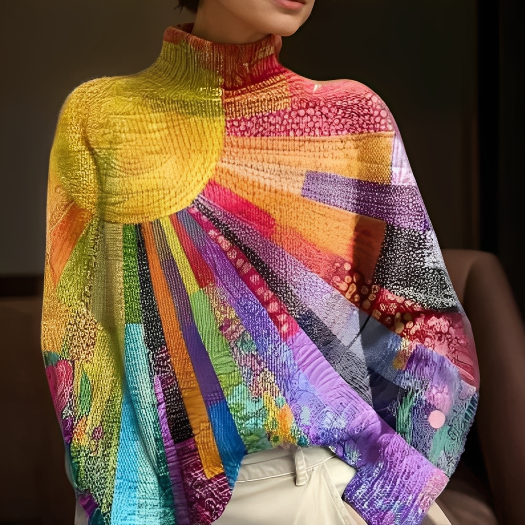 Agatine - Barevný rolák pro ženy