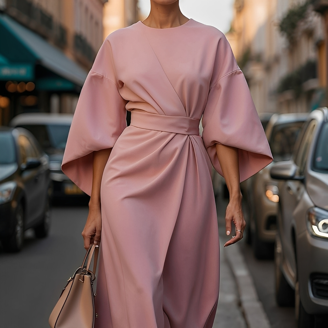 Lauriane - Stylové šaty s lucernovými rukávy pro ženy