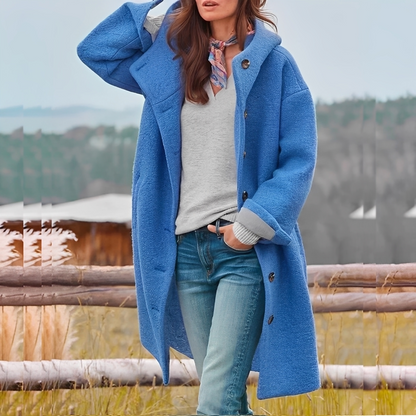 Amalie - Dámský zimní kabát v ležérním stylu