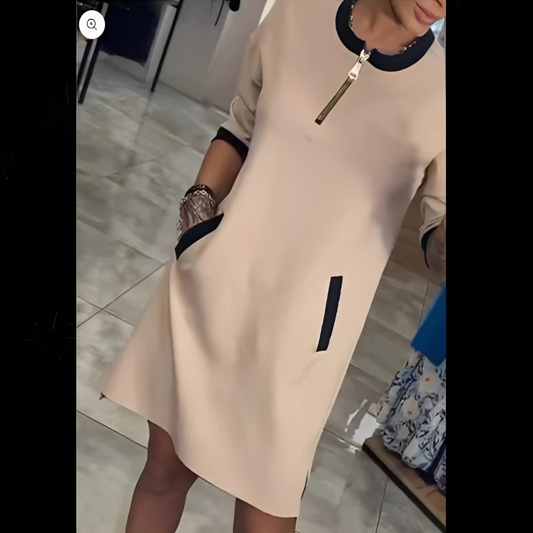 Angelena - Elegantní šaty s dlouhými rukávy pro ženy