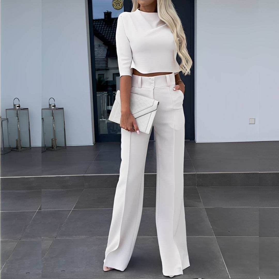 Mélisande - Moderní dámský top a kalhoty