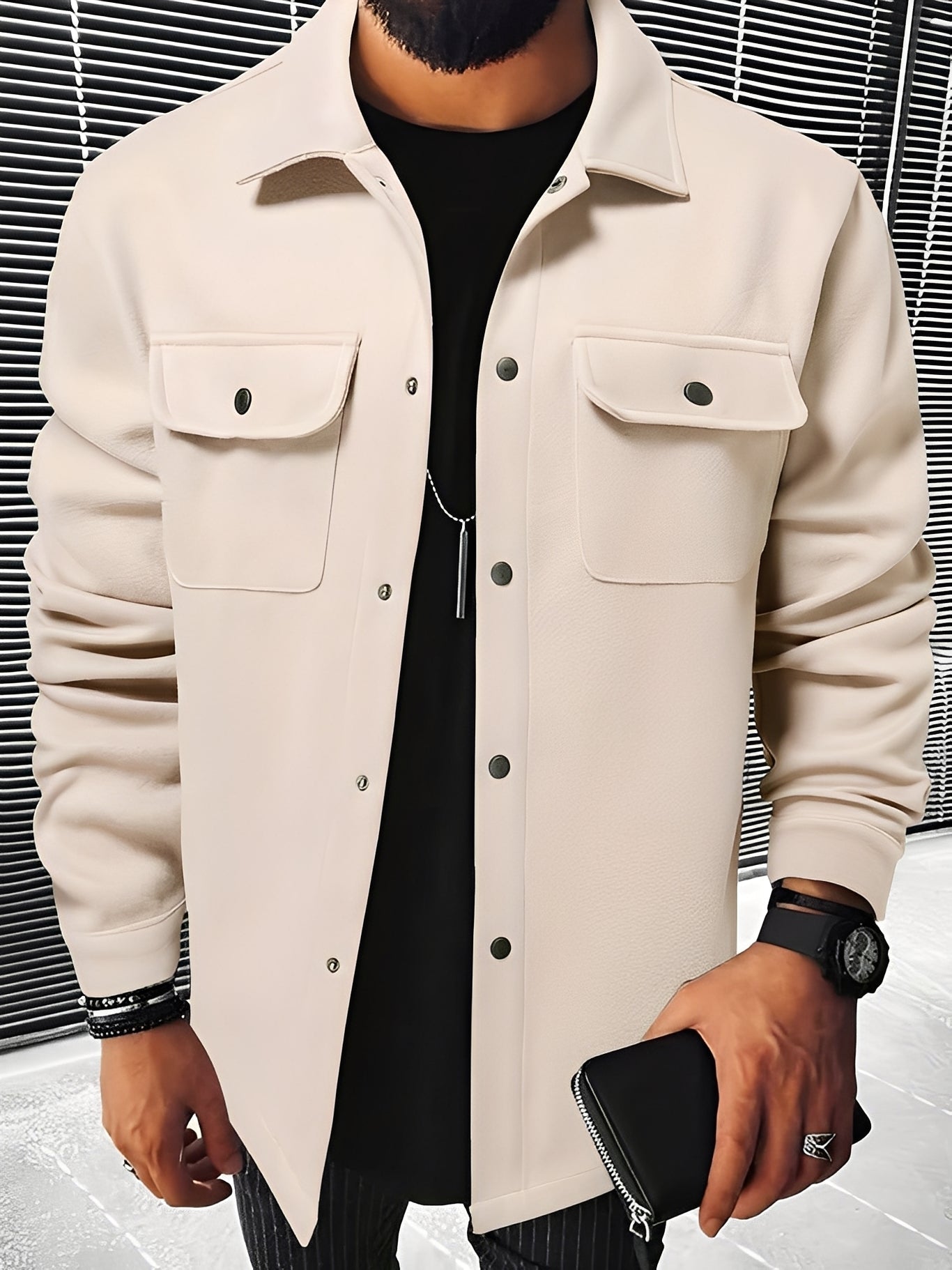 Clinton - Stylová oboustranná pánská bunda s kapsami