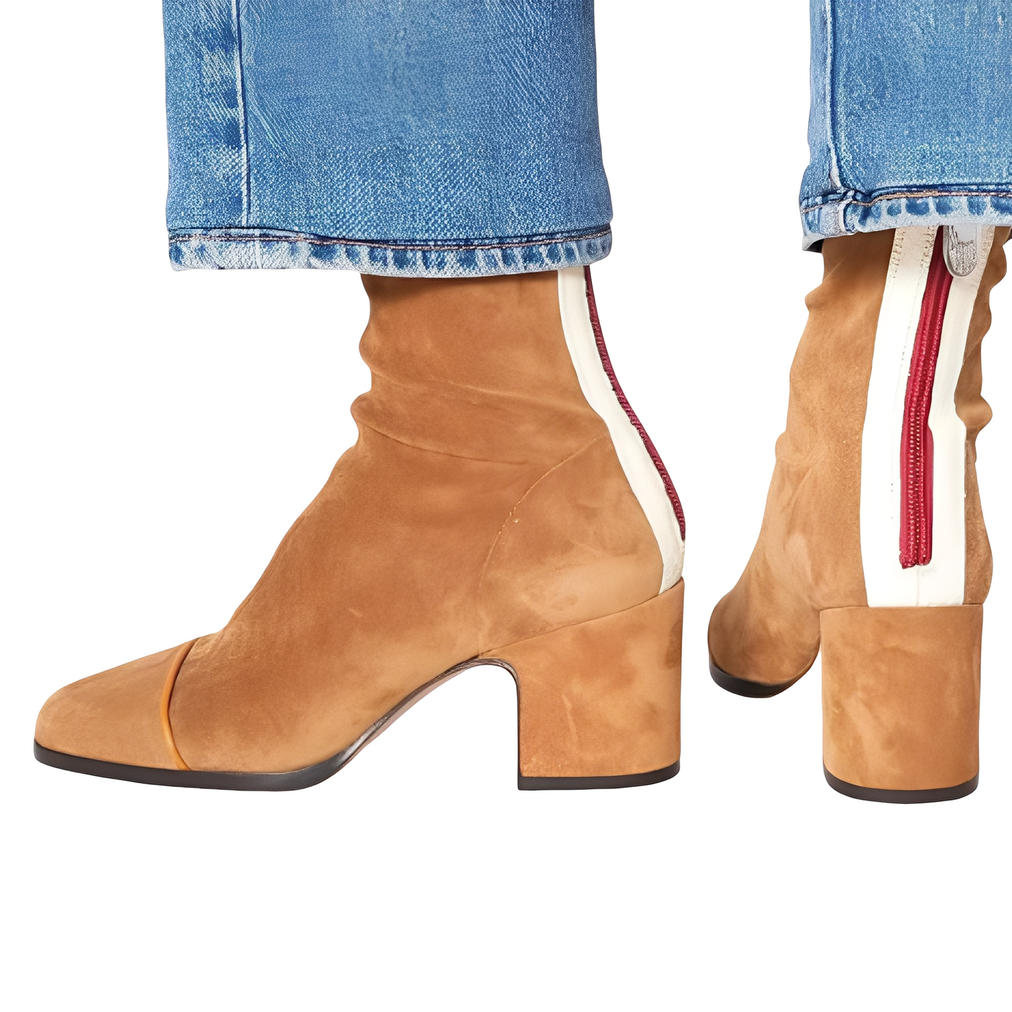 Juliana - Elegantní kotníkové boty s blokovým podpatkem pro ženy