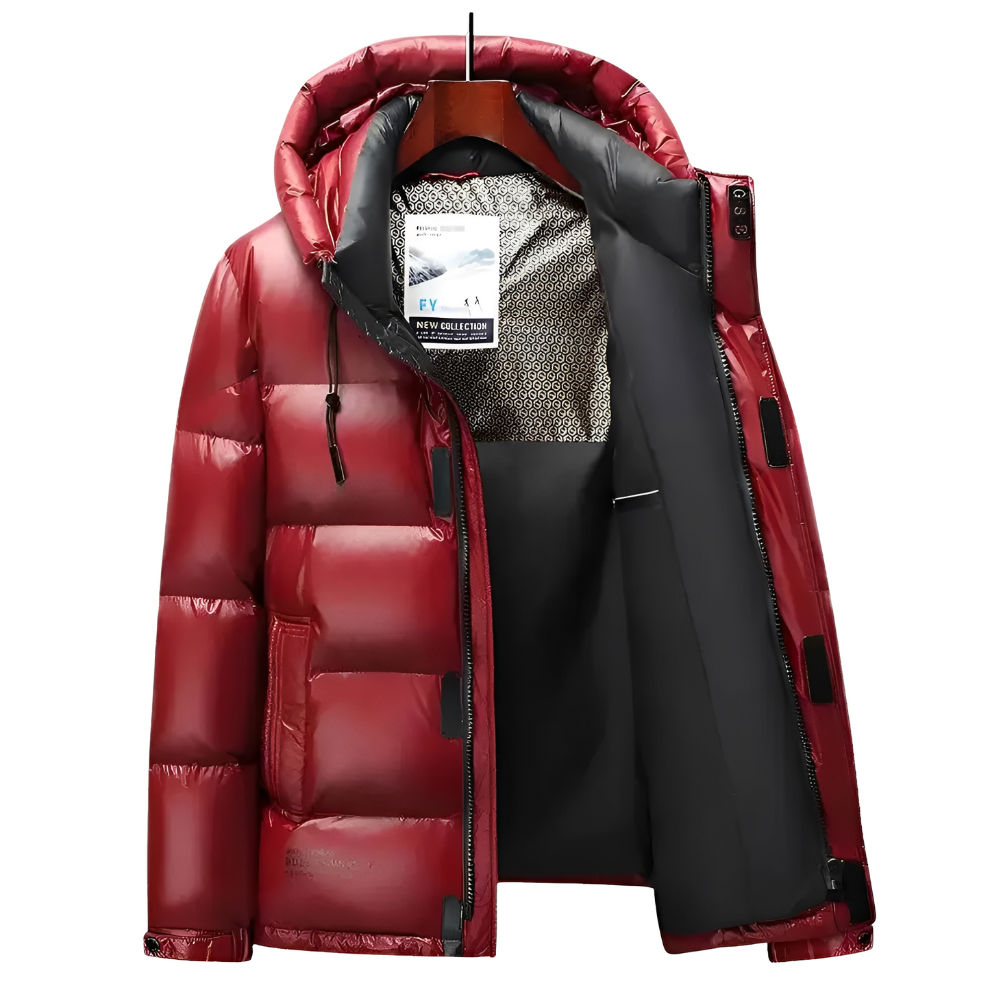 Harold - Pánský zimní péřový kabát s kapucí