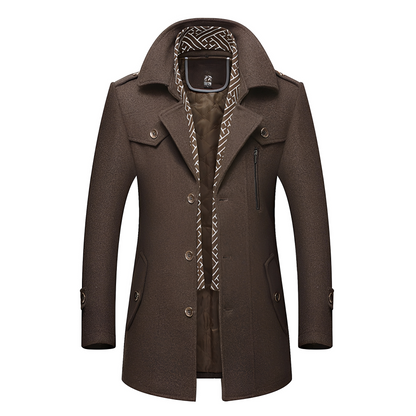 Ronny - Retro kabát pro muže s mnoha kapsami