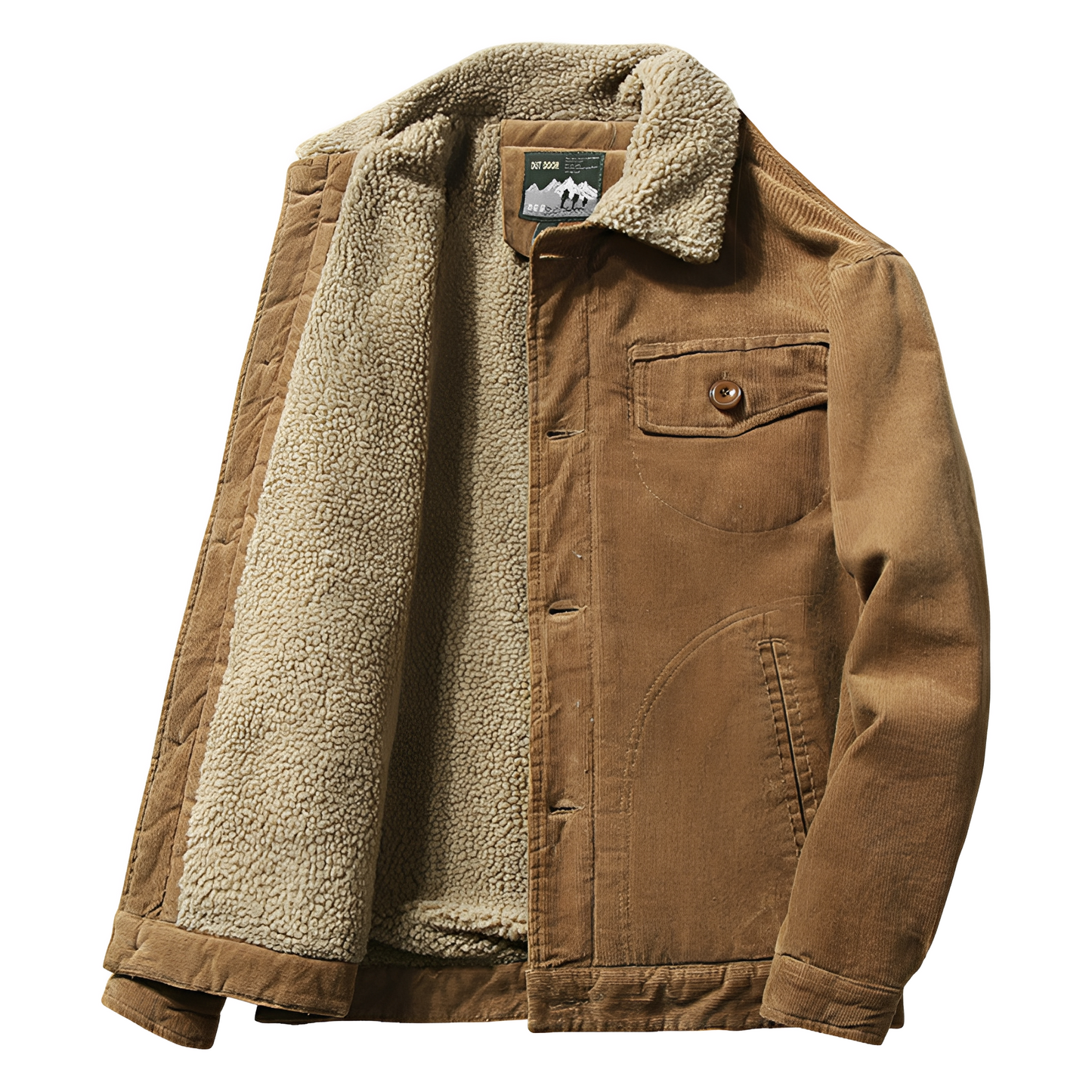 Carl - Aktuální manšestrová bunda s fleecovou podšívkou pro muže